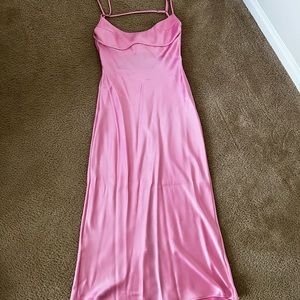 Pink Satin Zara Dress